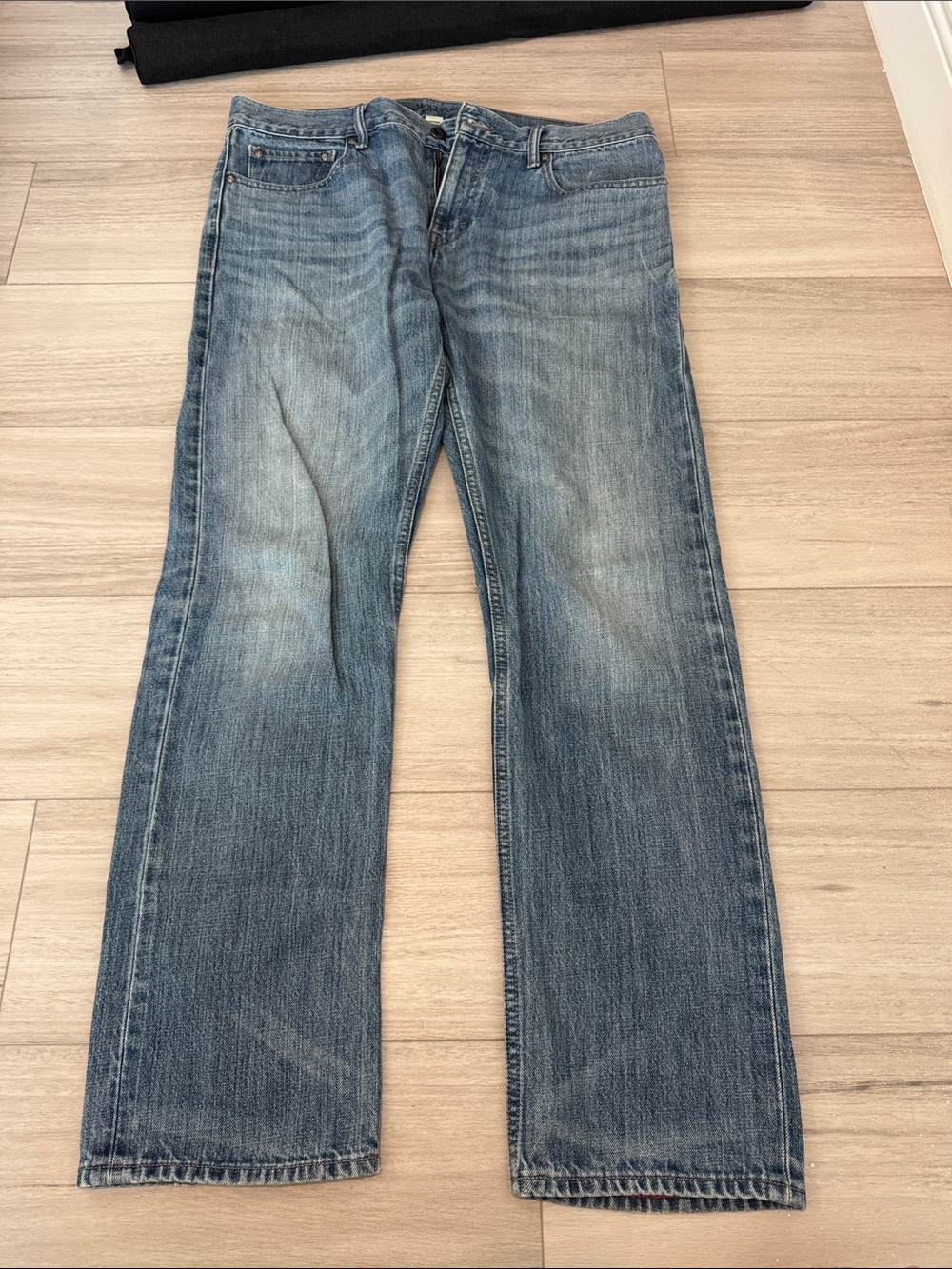 Banana Republic Men's Straight-Leg Jeans in Faded Blue